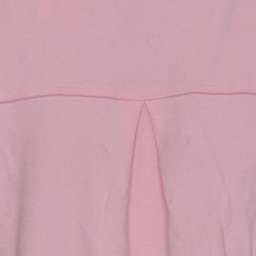 Quacker Factory Women's Top Sz XL Embroidered Holiday Split-V Pink A461761 - Picture 4 of 5
